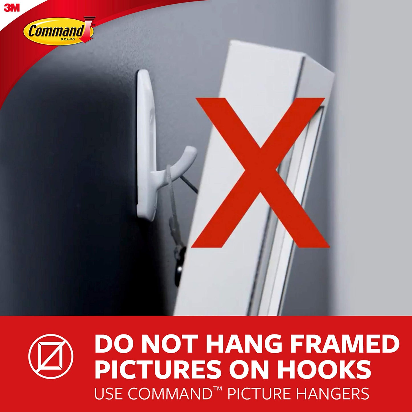 3M Polyethylene 3CT Command Ceiling Hooks, 1, Plain
