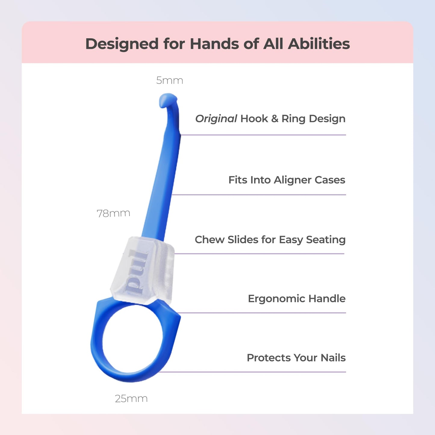 PUL 2-in-1 Clear Aligner Chew Tool & Removal Tool