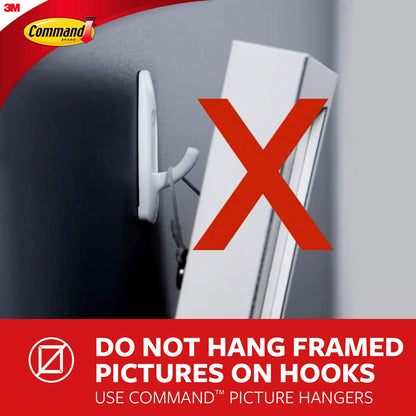 3M Polyethylene 3CT Command Ceiling Hooks, 1, Plain