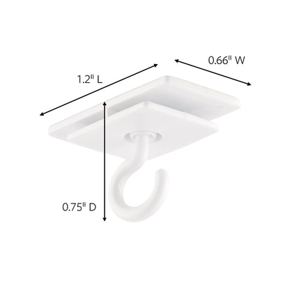 3M Polyethylene 3CT Command Ceiling Hooks, 1, Plain