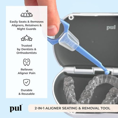PUL 2-in-1 Clear Aligner Chew Tool & Removal Tool
